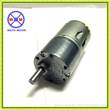 Reversible OD37mm gearbox 6mm diameter output shaft low noise 24v gearmotor